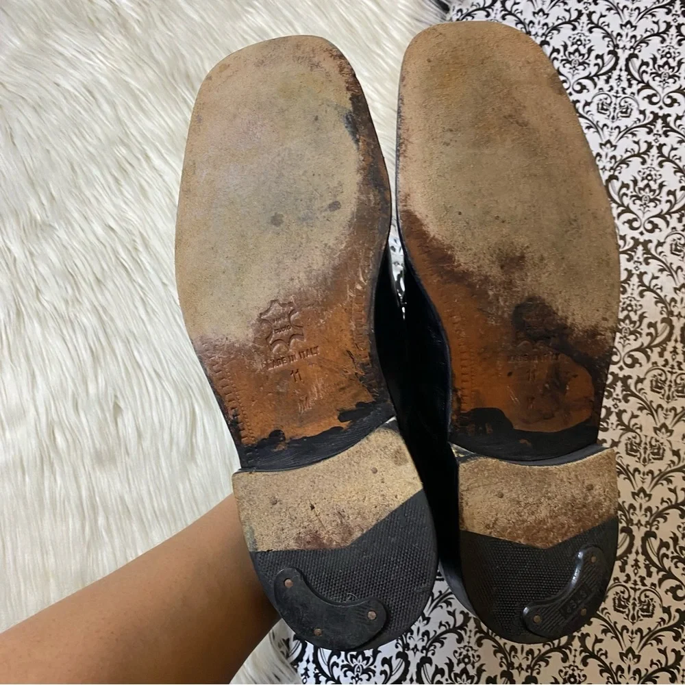 VINTAGE : Mercanti Fiorentini men’s size 11 : genuine leather oxford dress shoes